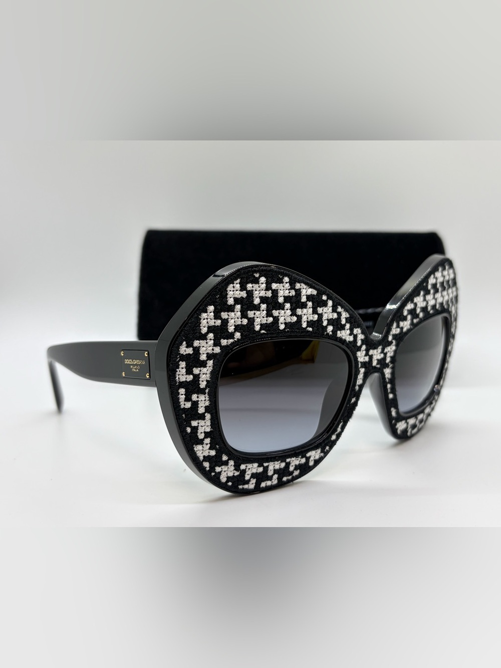 Dolce & Gabbana DG6108 Embroidered Tweed Sunglasses - RARE NOS w/ Plush Case